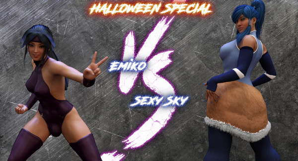 Art by Squarepeg3D – The FUTA – Match 05 – Emiko vs Sexy Sky