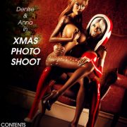 Art by Miki3DX – Denise & Anna in Xmas Photo Shoot
