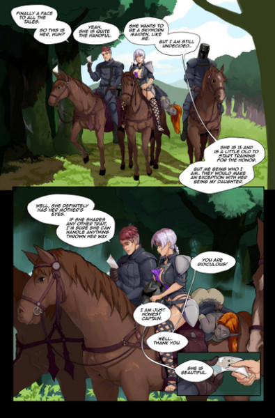 Art by Gabe – Tales of Beatrix – Knight and Mare