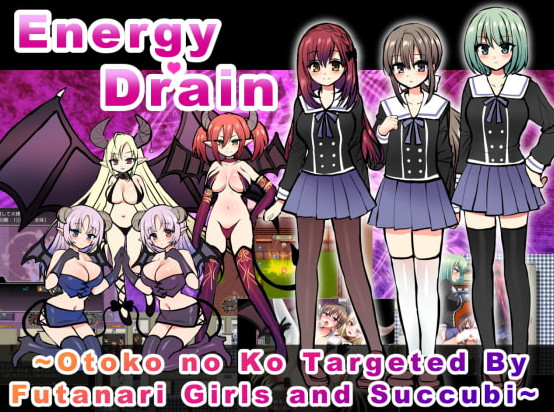 Energy Drain -Otoko no Ko Targeted By Futanari Girls and Succubi (Eng)
