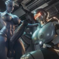 D3D – Liara Futa x EDI (Mass Effect)