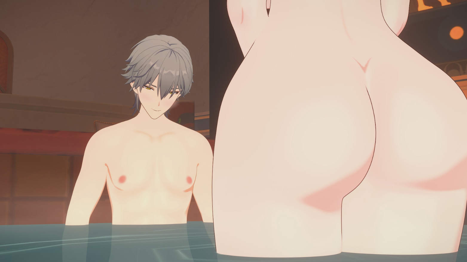 Bathing together 1080p & 4K [RedRain]