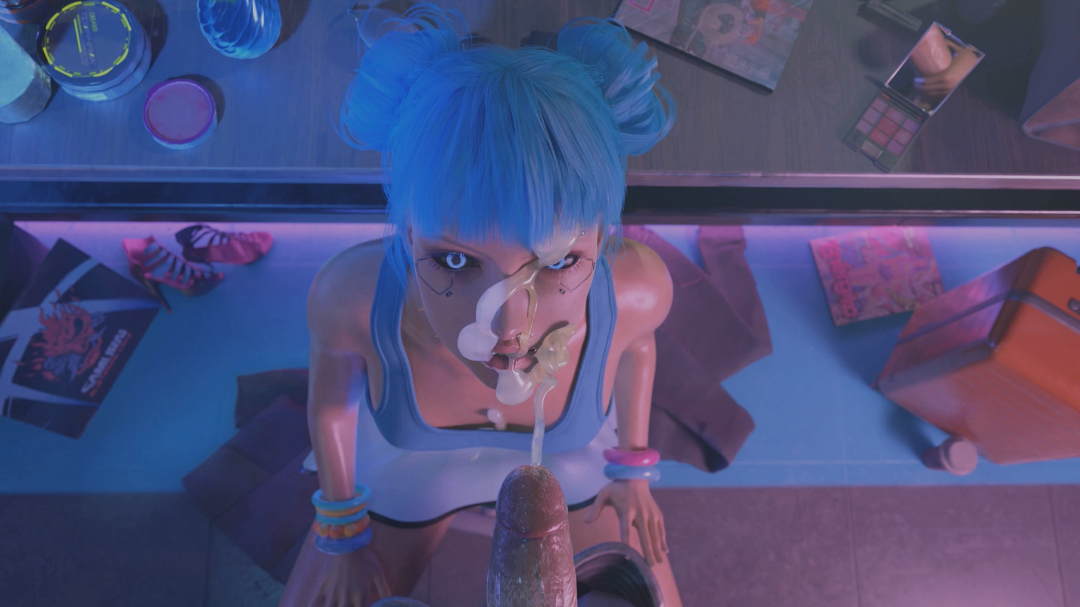 CyberPunk - BlueMoon BJ - Full animation (4K) [ToughCookie]