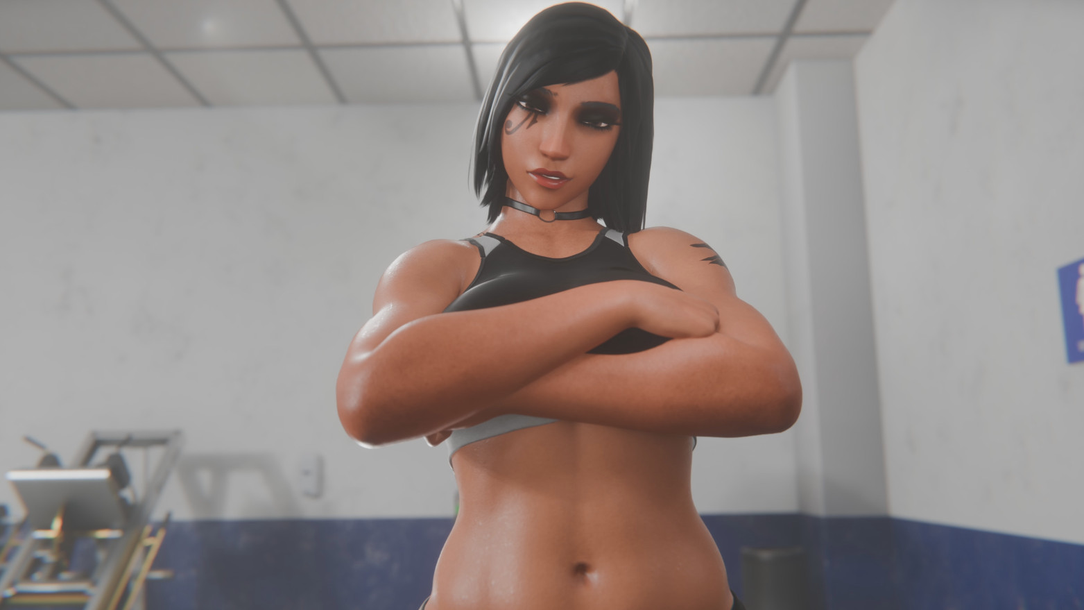 Pharah Training Naked Ver. (2K) [Waifu Enjoyer]