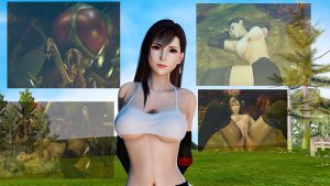 Tifa in the nest of the midgar fly