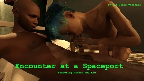 Art by The Venus Variable – Encounter at a Spaceport