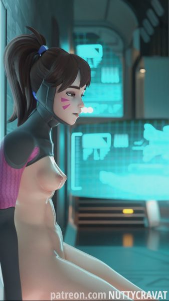 Nuttycravat – D.va against the wall