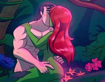 Art by The Arthman - Superman in garden of Ivy
