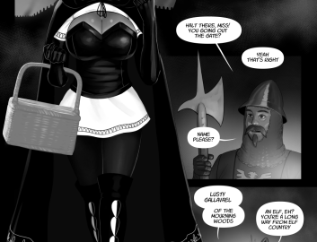 Art by Dan Mapplethorpe - Lusty and the Big Bad Werewolf sxshentai.com