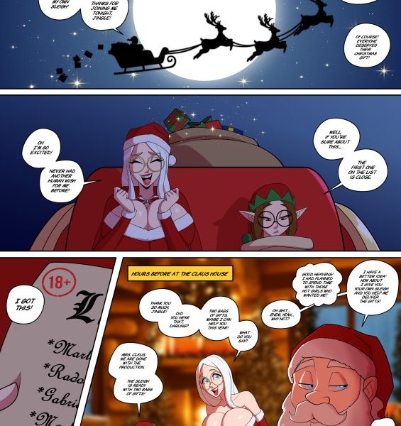 Art by Parvad – Mrs. Claus in: White Christmas! (Ongoing) sxshentai.com