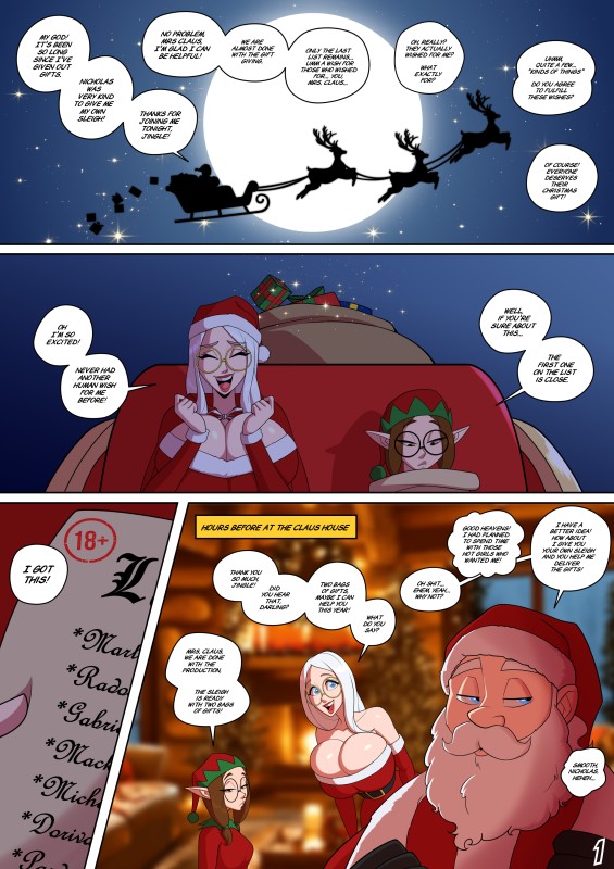 Art by Parvad – Mrs. Claus in: White Christmas! (Ongoing) sxshentai.com