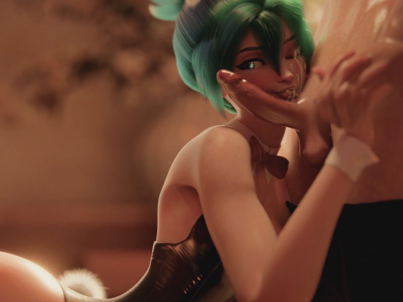 Ent_Duke – Overwatch – The Bunny Girl Kiriko – Part 1 (Handjob)