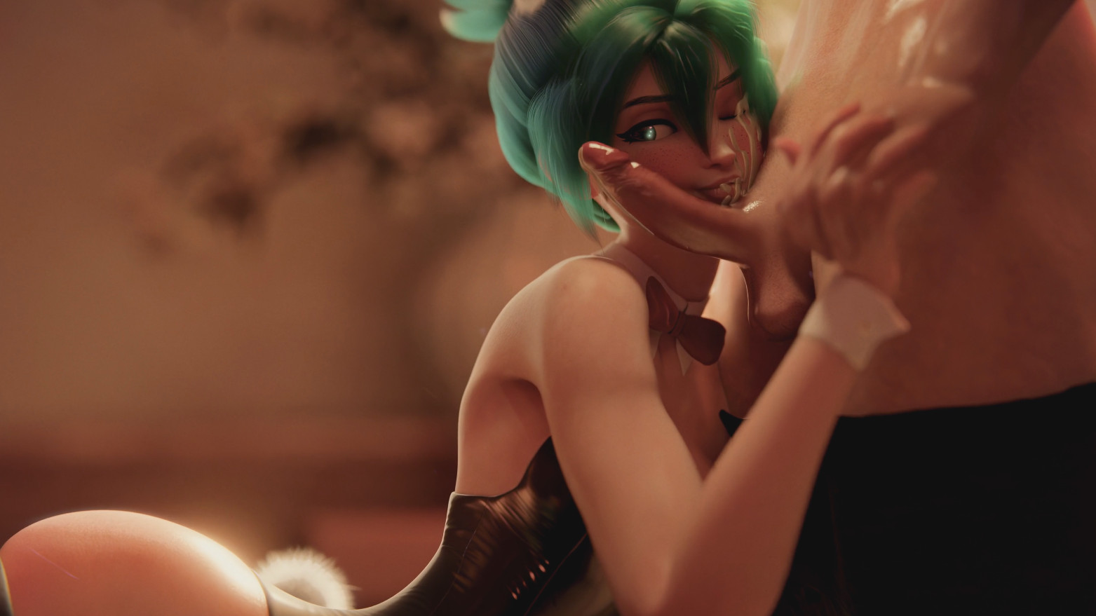 Ent_Duke – Overwatch – The Bunny Girl Kiriko – Part 1 (Handjob)