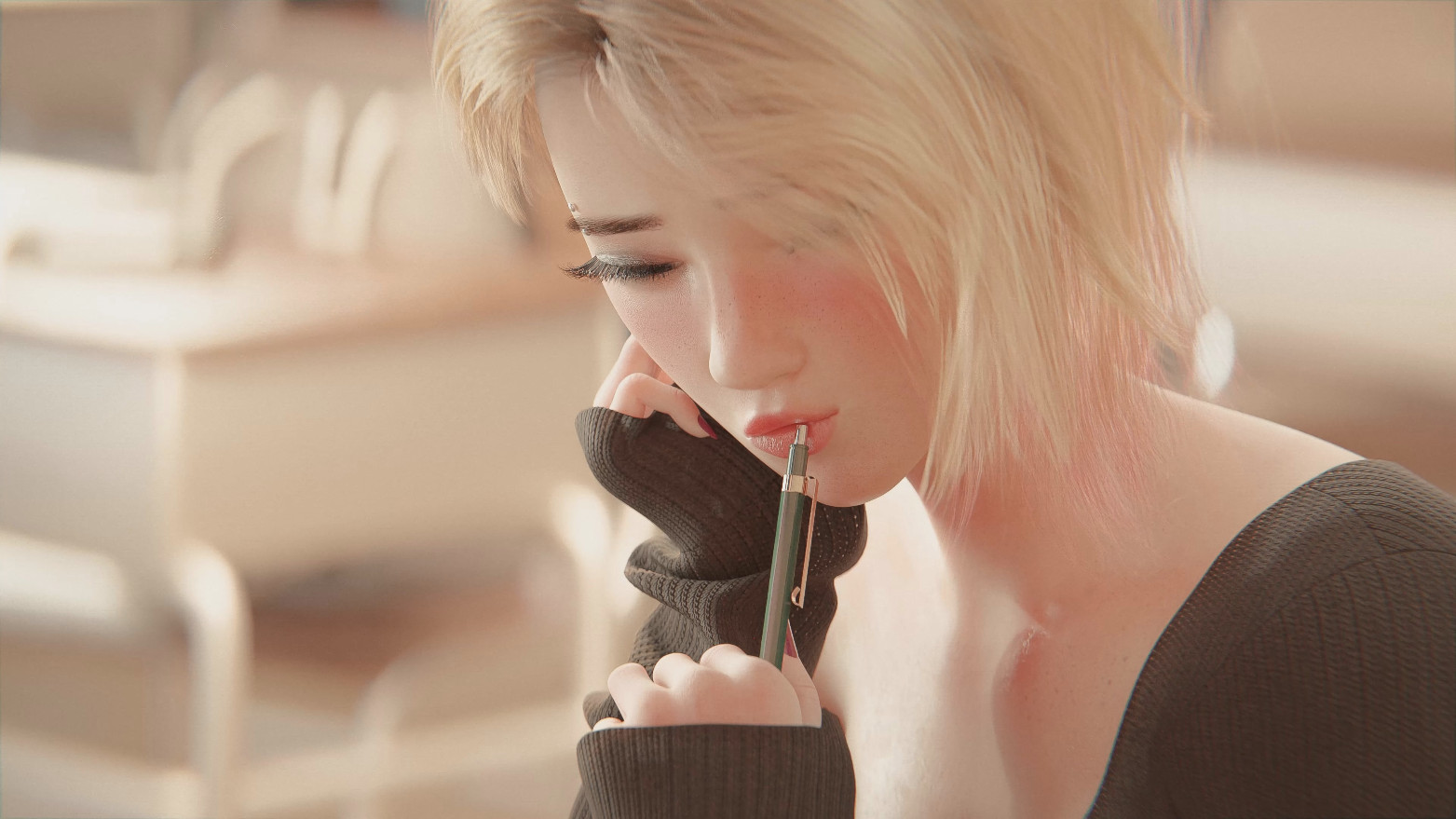 Visualoos – Gwen’s Boring Classroom (Vaginal Sex)