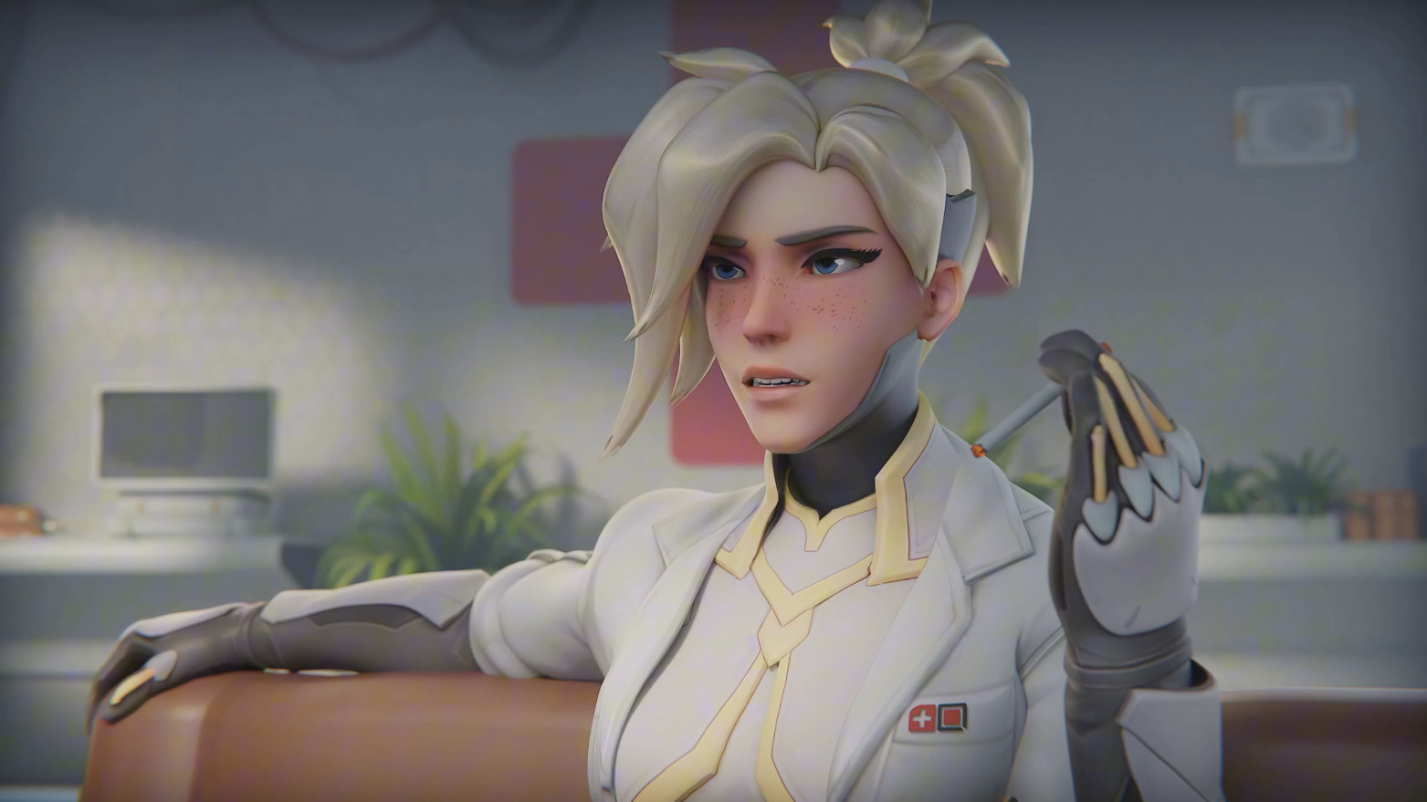 Aphy3d – Mercy Animation (Group sex)