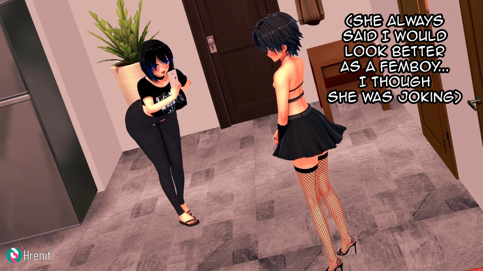 Hrenit – My Futa Goth Roommate (Humiliation)