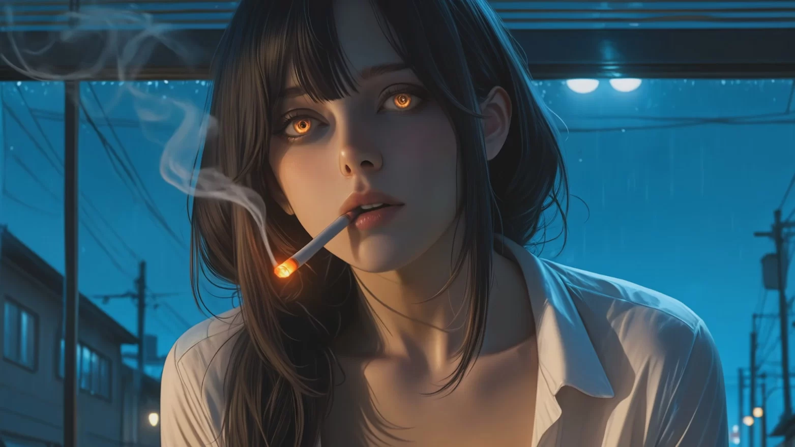 Neural Desires – Neon Rain and Late Night Thoughts (Ai Porn)