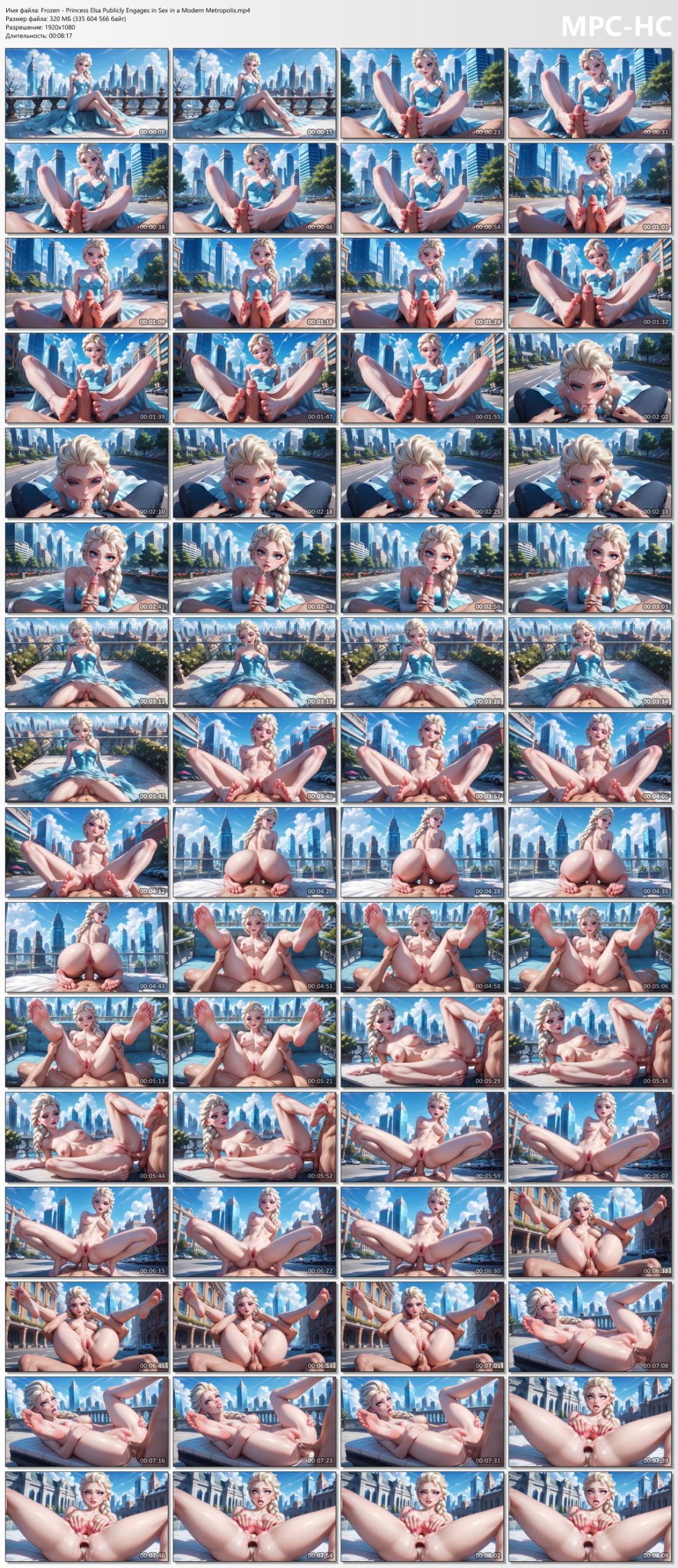 Frozen - Princess Elsa Publicly Engages in Sex in a Modern Metropolis