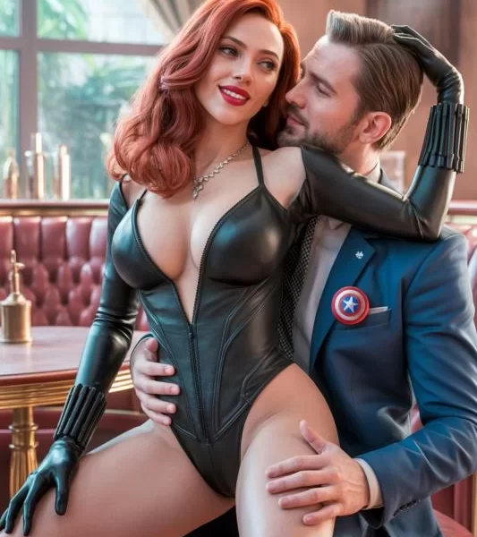 Art by MrTheMan24 – Black Widow (bdsm-bondage)