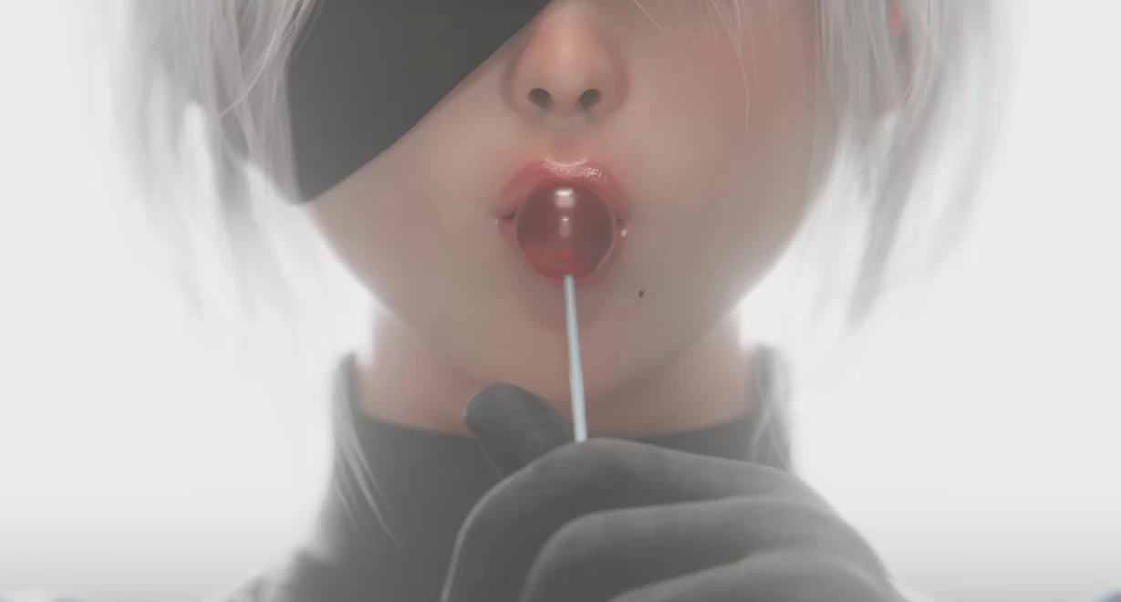 Visualoos – 2B Wants to Trade Her Lollipop (Teasing)