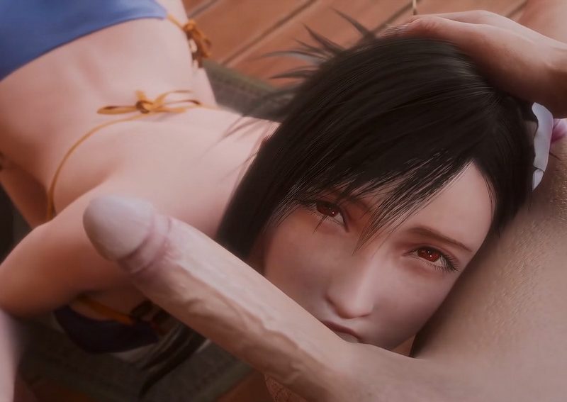 Tifa Resort Vacation: Tifa Enjoying Alone Time with Cloud’s Cock (final fantasy)