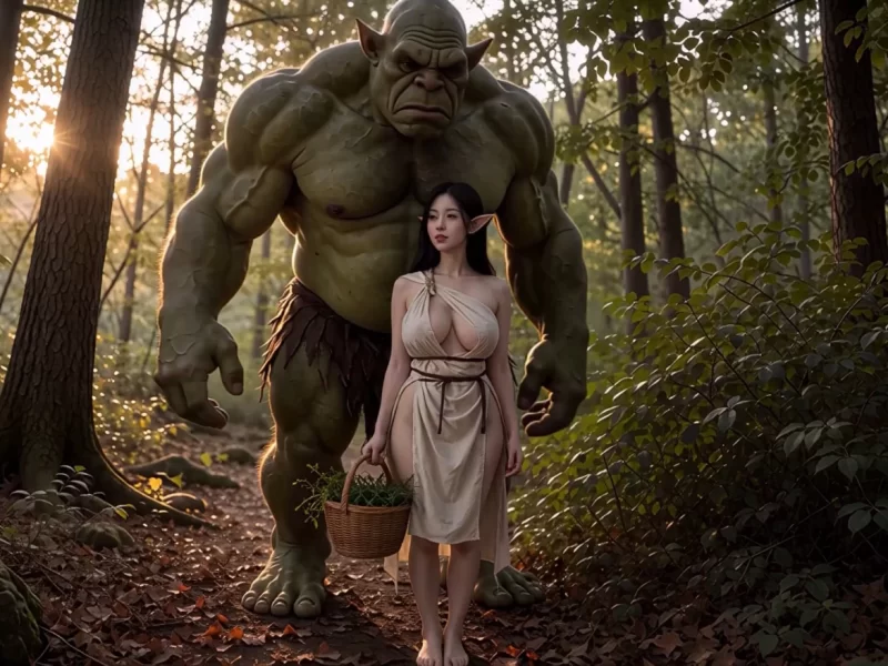 AiPorn – An Encounter with a Giant Orc in the Forest (Monster)