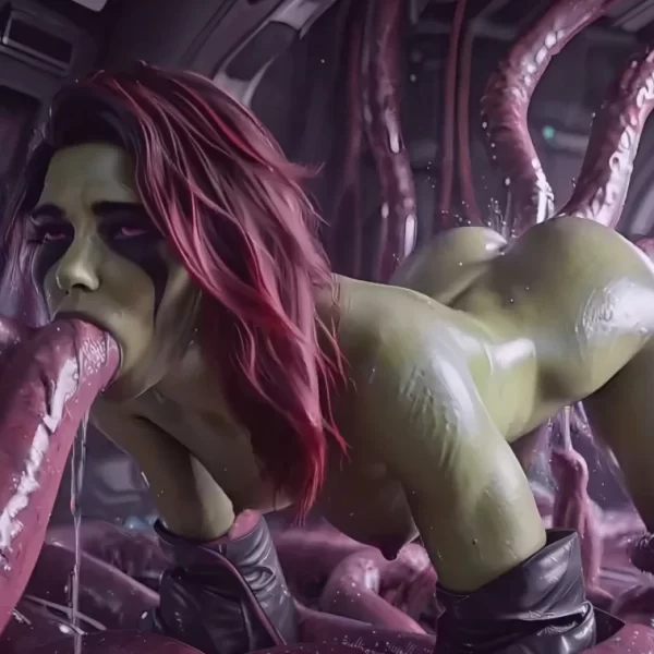 Gamora VS Tentacles (AiPorn)