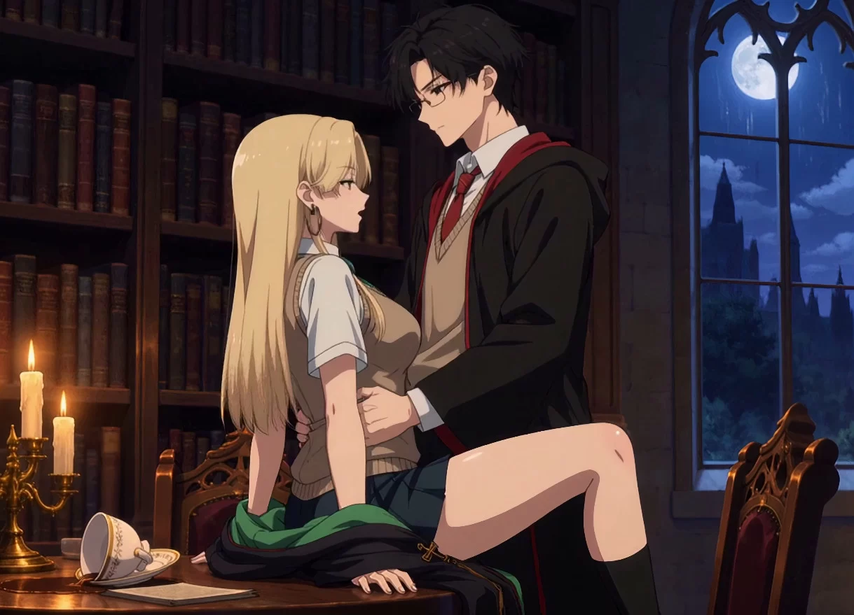 Harry Potter: Sex in the Library (AiPorn)