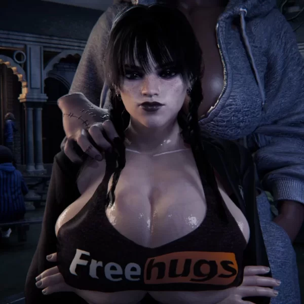 Succubus3D – Wednesday wanted FREE HUGS (Futa)
