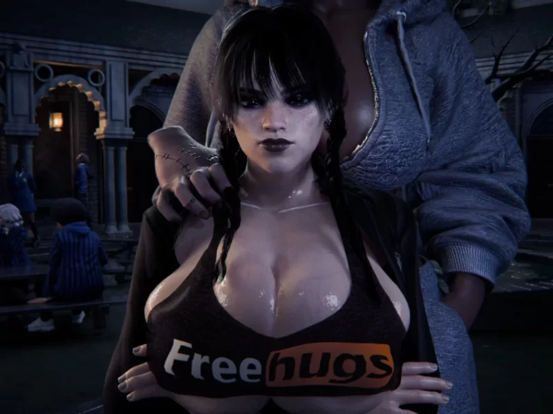 Succubus3D – Wednesday wanted FREE HUGS (Futa)